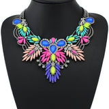 New Arrival Colorful Maxi Vintage Necklaces& Pendants Fashion Women Choker Statement Necklace Selfdom Jewelry Accessories