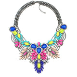 New Arrival Colorful Maxi Vintage Necklaces& Pendants Fashion Women Choker Statement Necklace Selfdom Jewelry Accessories