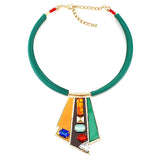 New Arrival Geometry Acrylic Necklaces & Pendants Unique Women Maxi Collar Statement Necklace Jewelry Accessories