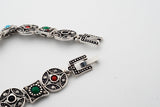 New Arrival Jewelry Tibet Silver Multi-Color Resin Bracelets European Women's Bracelets 