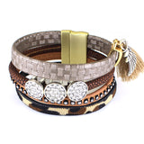 New Arrive Jewelry Bohemia Handmade Bracelets Leopard Sexy Wing Pendants Decoration Cuff Bracelet Bangles