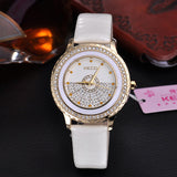 New Brand High Quality Japan Movement Watches For Women Leather Analog Diamond Watches Ladies Wristwatch Gift