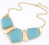 New Candy Color Collar Necklaces Pendants Fashion Statement Metal Choker Necklace For Women Vintage Jewelry Accessories