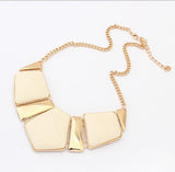 New Candy Color Collar Necklaces Pendants Fashion Statement Metal Choker Necklace For Women Vintage Jewelry Accessories