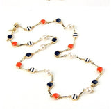 New Design Classic Fashion jewelry Shiny Round Enamel Pendant Long Sweater chain Necklaces &Pendant 