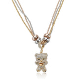 New Design Necklace & Pendant Gold Silver Chain Long Necklace Full Rhinestone Ball Pendant Necklace For Women