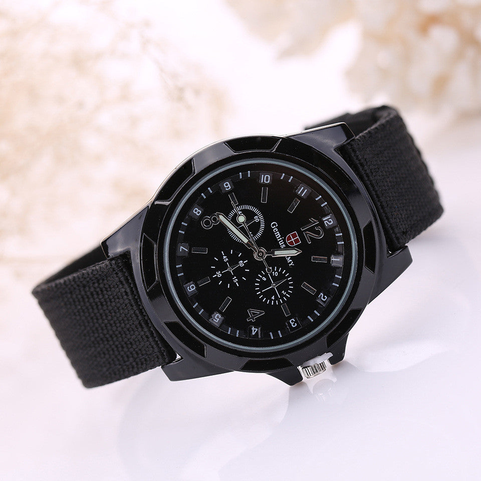 New Famous Brand Men Watch Army Soldier Military Canvas Strap Fabric Analog Quartz Wrist Watches Outdoor Sport Wristwatches