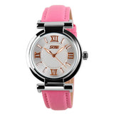 New Fashion Brand Genuine Leather Strap Women Dress Watches Quartz Watch Waterproof Clock Wristwatch