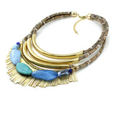 New Fashion Crystal Necklaces & pendants Unique Collar Statement Necklace Gold-plated Color Circle Accessories For Women