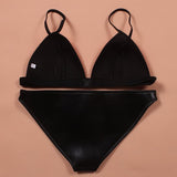 New Fashion Mesh Swimwear Women Sexy Neoprene Bikini Set Neoprene Swimsuit