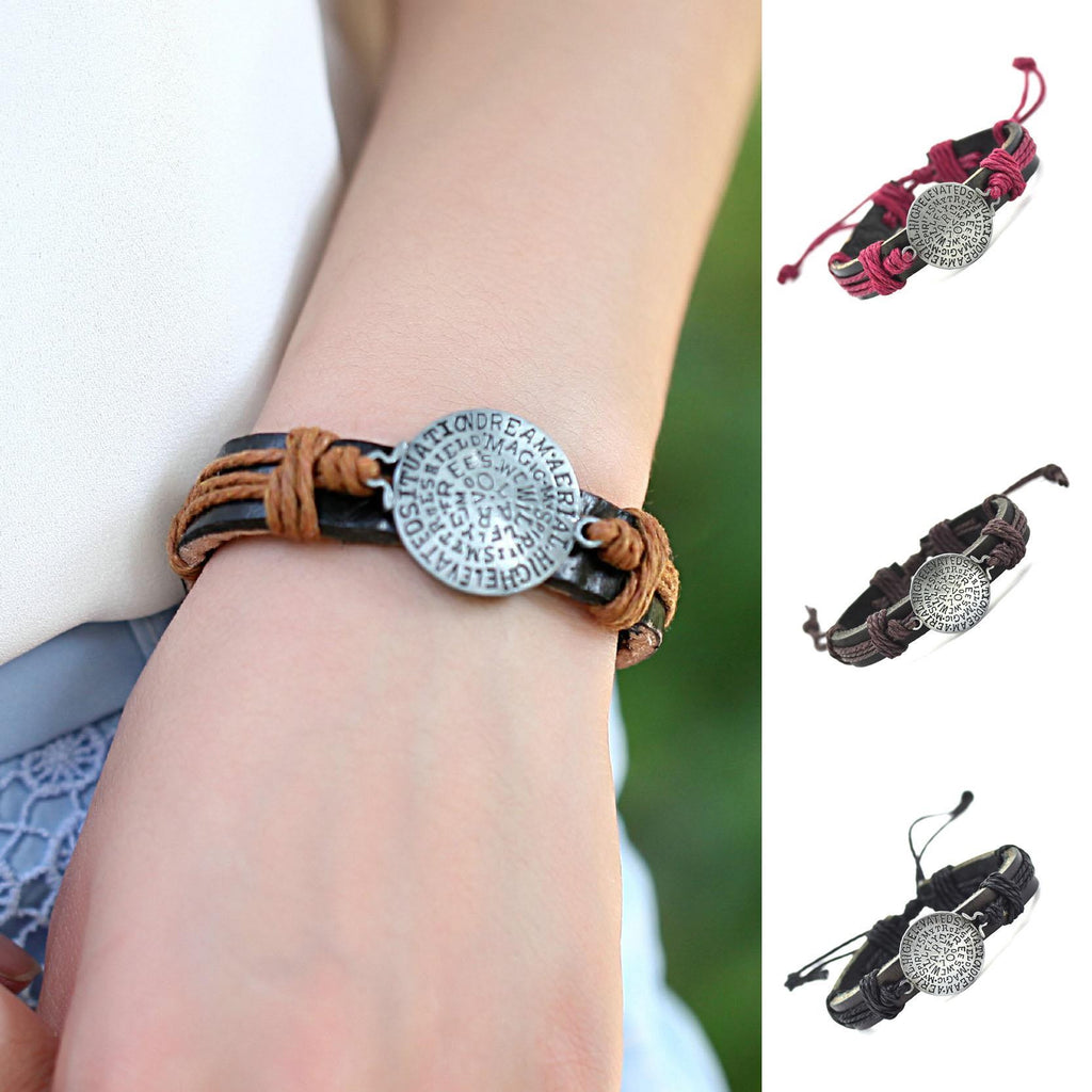 New Fashion Rope Bracelet For Women Men Cuff Charm Genuine Leather Bracelets & Bangles Summer Style Fine Jewelry