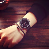 New Fashion Silver Plated Stainless Steel Quartz Wrist Watch Man Women Wristwatches For Lovers Couple Watch