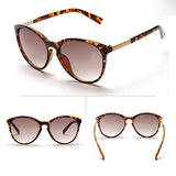 New Fashion Womens Vintage Oversized Cat Eye Round Sunglasses Eyewear Metal Frame Sun Glasses UV400