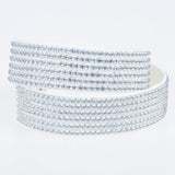 New Multilayer Leather Bracelet Women with Crystal Slake Bracelet Clasp Charm Bracelets