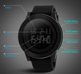 New SKMEI Luxury Brand Men Military Sports Watches Waterproof LED Date Silicone Digital Watch For Men Clock digital-watch