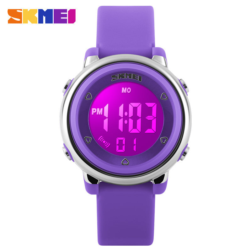 SKMEI Girl Watch Kids Boy children Watch LED Digital Wrist Sports Watch LED Waterproof Watch Fashion Colorful Jelly Rubber