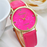 New Simple Style Women Casual Wristwatch Fashion Snowflake Leather Quartz Watch Ladies Dress Watch Relogio Feminino Clock