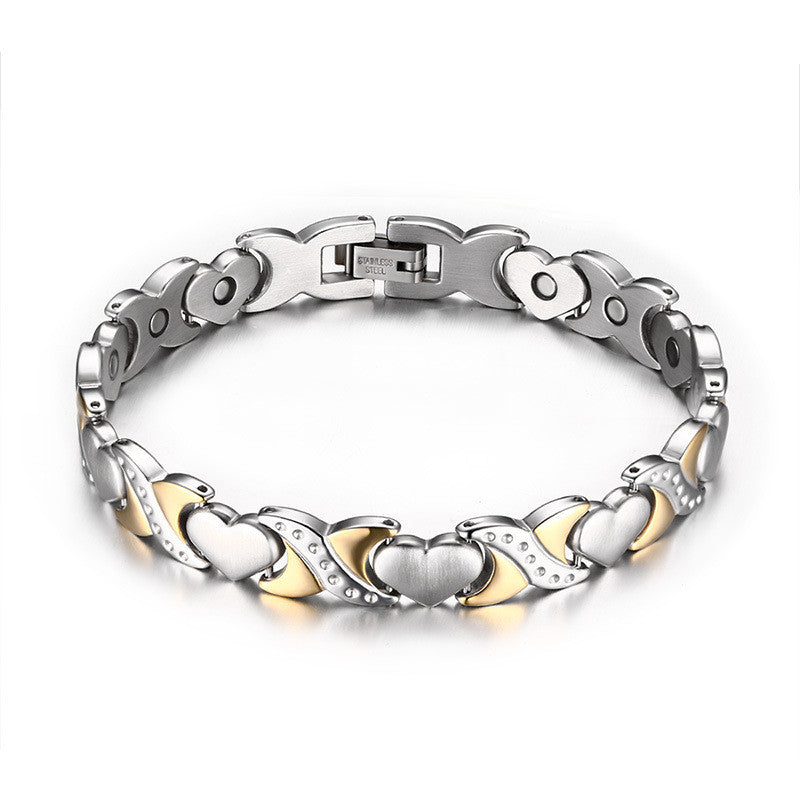 New Stainless Steel Bracelets & Bangles Women Magnetic Bracelet Health Bracelets For Wholesale Bracelet Jewelry