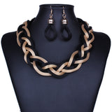 New Statement Necklace Vintage maxi Necklace jewelry Metal Choker Necklace Women Chunky Chain 