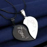 New Style Broken Heart Parts 2 Best Friend Necklaces & Pendants Share With Your Friends Stainless Steel Couple Necklaces