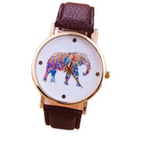 New Style Fashion Casual Watch Elephant Quartz Wristwatch PU Leather strap watch Women Relogio Clock hours gift
