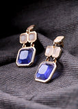 New Styles Fashion Jewelry Shiny Purple Square Pendant Earrings
