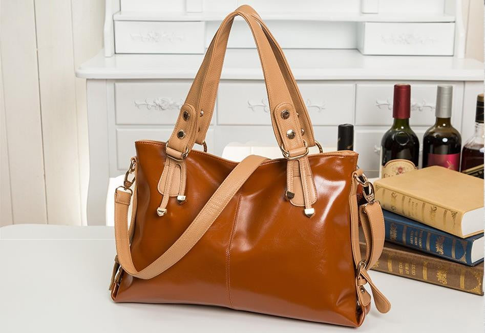 New Women Messenger Bags Fashion Genuine Leather Handbag Portable Shoulder Bag Crossbody Bolsas Women Leather Handbag Tote