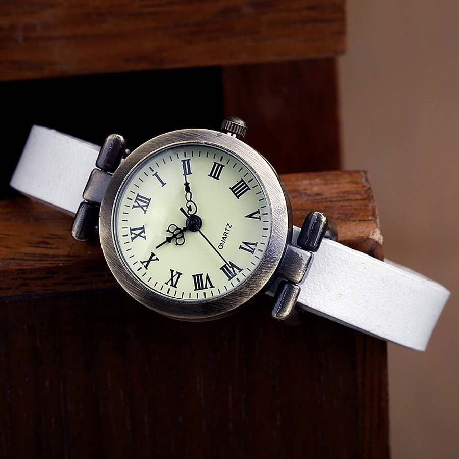 Fashion hot-selling Genuine leather female watch ROMA vintage watch women dress watches