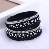 New foreign Aliexpress sell fashion and personality, selling leather hot drilling and multilayer bracelet