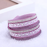 New foreign Aliexpress sell fashion and personality, selling leather hot drilling and multilayer bracelet