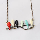 New lovely bird on branch necklace fashion pendant women necklace