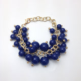 Newest fashion candy color chain bracelet multilayer pearl charm bracelet women bracelet bangle jewelry