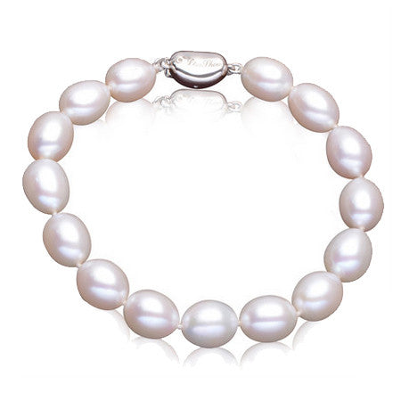 Normal quality 9-10mm natural freshwater pearl bracelet for women new fashion charm bracelet 