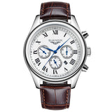 Original GUANQIN Men's Quartz Watches Men Top Brand Luxury Wristwatches Waterproof Classic Leather Strap Watch Hours Clock 
