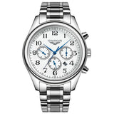 Original GUANQIN Men's Quartz Watches Men Top Brand Luxury Wristwatches Waterproof Classic Leather Strap Watch Hours Clock