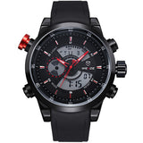 Original WEIDE Military Watches Men Sports Full Steel Quartz Watch Luxury Brand Waterproofed Diver Diving Watch
