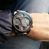 Luxury Brand Men Full Steel Watch Golden Big Size Antique Male Casual Watches Military Wristwatch
