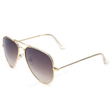 Polarized Sunglasses Aviator Summer Accessories UV400 Protection Glasses Oculos De Sol Gold Frame Gradient Tea Color Lens 