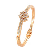 Popular Hot sell Women/Lady's 18k Rose Gold Plated Clear Austrian Crystal Bracelets & Bangles Jewelry Gifts