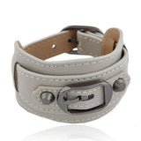 Pulseira Masculina Fashion PU Leather Bracelets & Bangles Belt Buckle Wrap Bracelet for Women Men Jewelry Wristband Pulseras