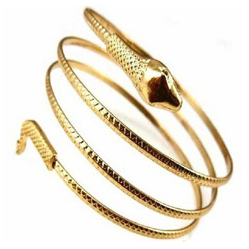 Punk Fashion Coiled Snake Spiral Upper Arm Cuff Armlet Armband Bangle Bracelet