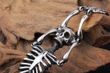 Punk Rock Gothic Stainless Steel Skull Bracelet For Men Link Chain Male Biker Jewelry Cool Brand Mens Bracelets Bangles 