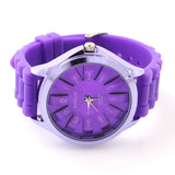Casual Watch Womage Unisex SunFlower Sports Watches Silicone Strap Ladies Quartz watches Analog Wristwatches