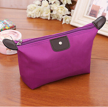 Women's cosmetic bag large capacity cosmetic case candy color nylon cosmetic box waterproof makeup case