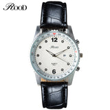 ROOD Sport Watches Military Army men watch luxury brand men watch leather waterproof Brown Black Big Dial Male Clock