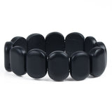 Real Black Bianshi Natural Bian Stone Bracelet For Men&Women Black Jade Bracelet or bianshi bracelet is High Quality