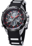 WEIDE Brand Luxury Sports Watches Men Quartz Digital Military Watch Multifunction LCD Display Outdoor Sports Dress Wristwatches