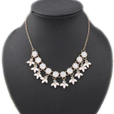 Resin Bubble Beads Statement Necklace Women Rhinestone Necklace & Pendants Summer Style Jewelry colar For Gift Party