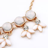 Resin Bubble Beads Statement Necklace Women Rhinestone Necklace & Pendants Summer Style Jewelry colar For Gift Party