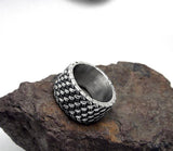 Retro Cool Weaved Rings For Men Famous Brand Wedding Jewelry Fashion Stainless Steel Mens Rings Man Ring Anel
